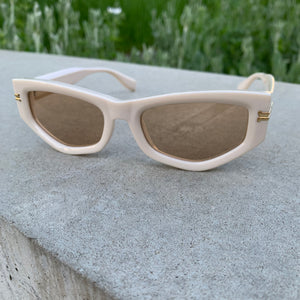Electa Off-White Sunglasses
